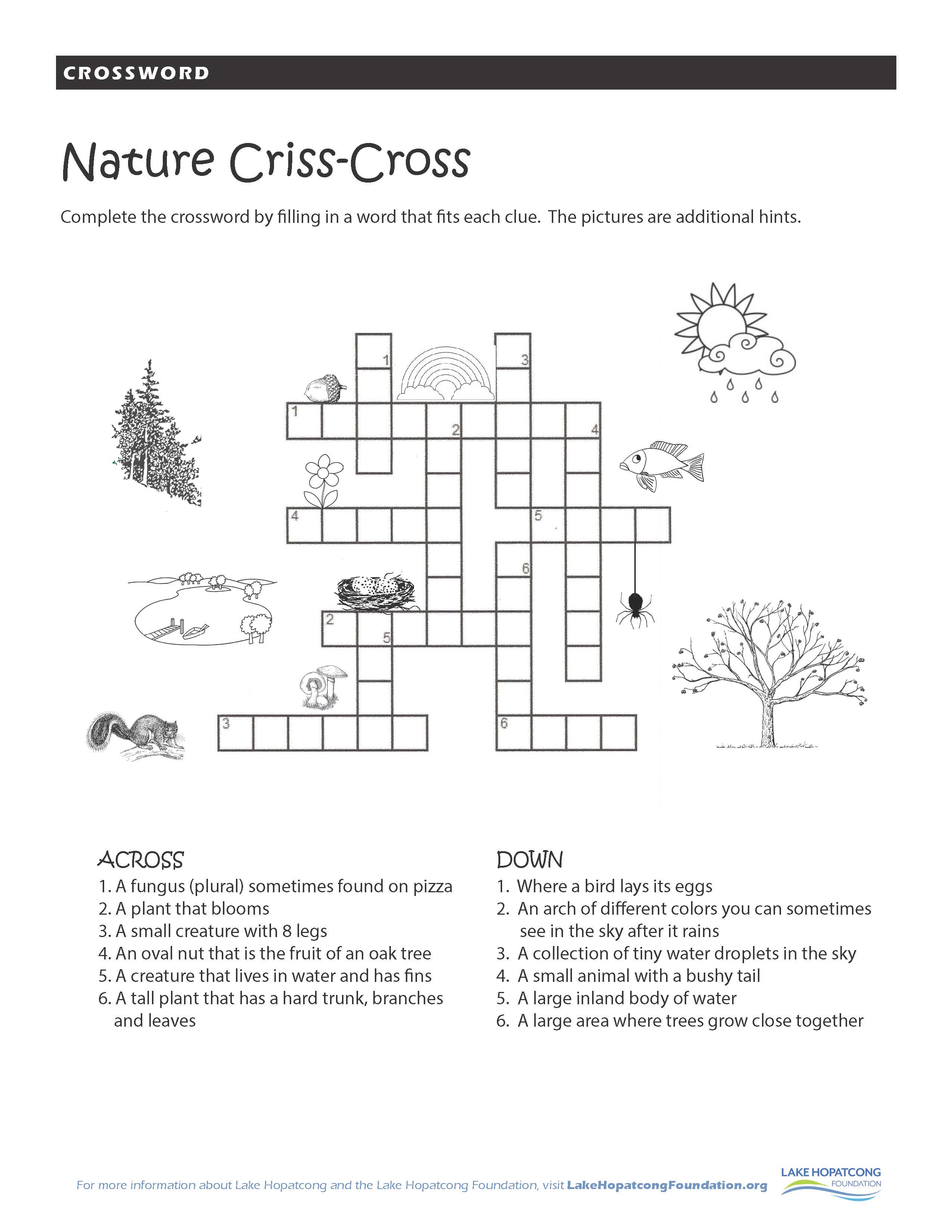 Nature Crossword And Biodiversity Quiz For World Environment Day