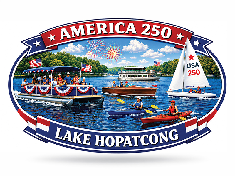 America 250 Lake Hopatcong Logo