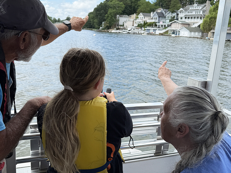 An eagle sighting on a Lake Hopatcong Foundation Eco Cruise