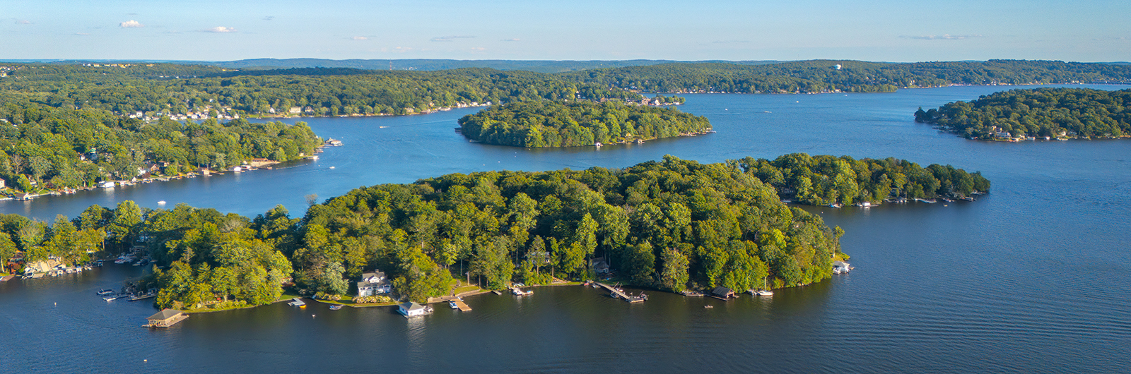 Aerial image of Lake Hopatcong
